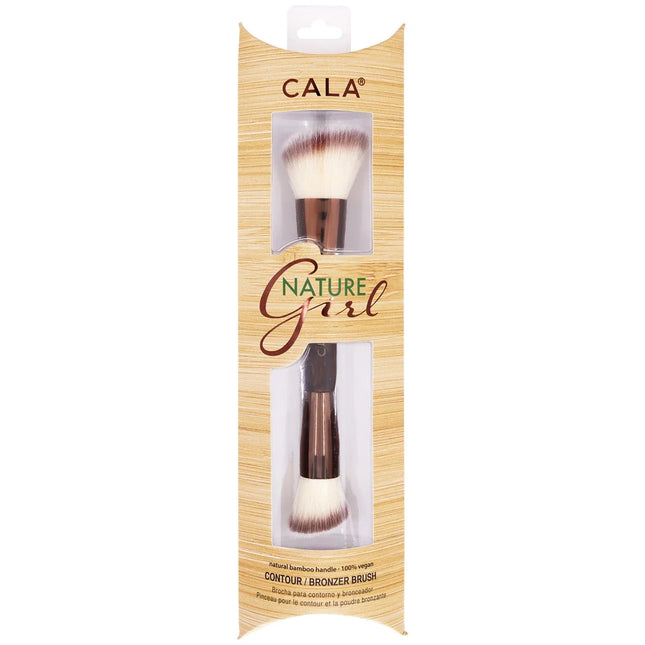 CALA Bamboo Double Ended Contour & Bronzer Brush