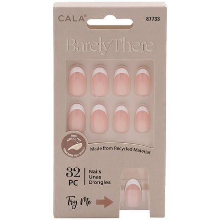 CALA Barely There | Oval French Tip Press On Nails (32 PCS)