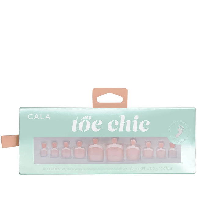 CALA Toe Nail Kit | French Tip (24 PCS)