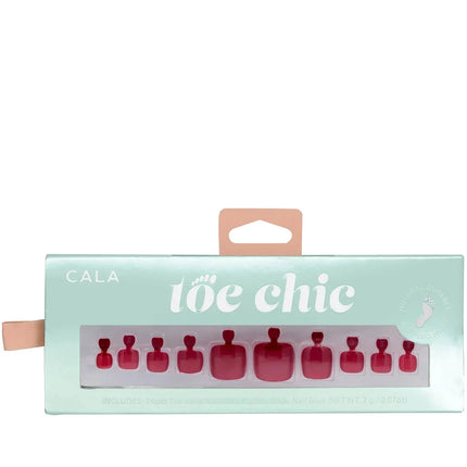 CALA Toe Nail Kit | Red (24 PCS)