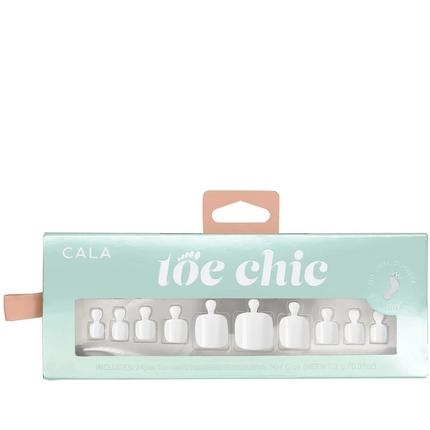 CALA Toe Nail Kit | White Tip (24 PCS)