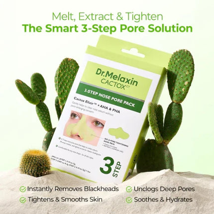 Dr. Melaxin CACTOX 3-Step Nose Mask Pack