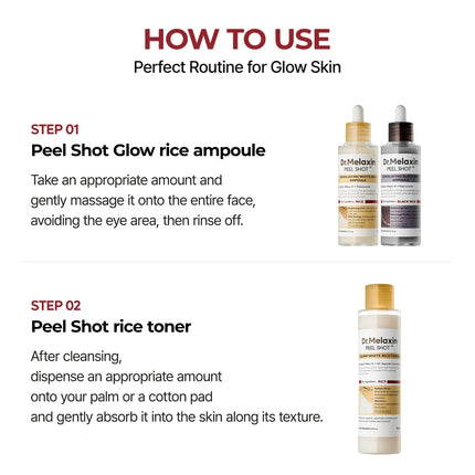 Dr. Melaxin Peel Shot Glow Rice Toner