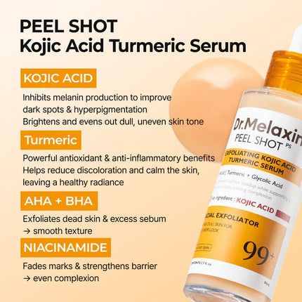 Dr. Melaxin Peel Shot Exfoliating Kojic Acid Turmeric Serum