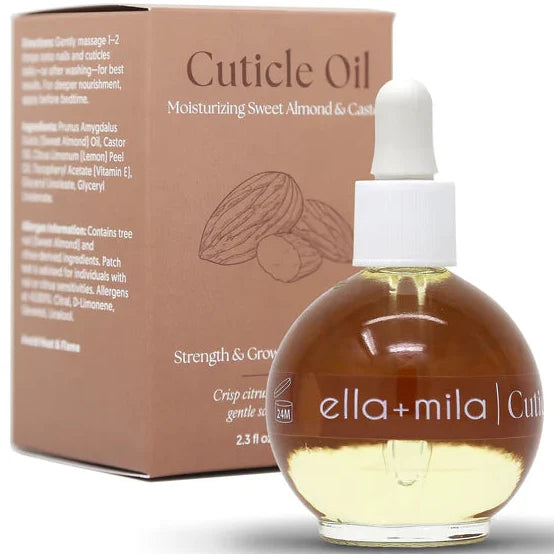 ella+mila Moisturizing Sweet Almond & Castor Cuticle Oil