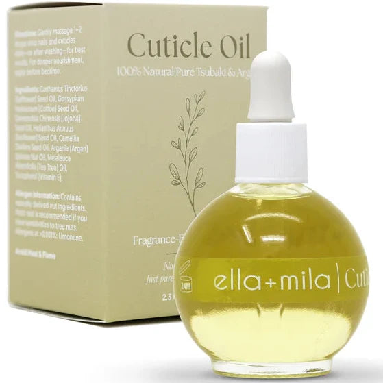 ella+mila 100% Natural Pure Tsubaki & Argan Cuticle Oil