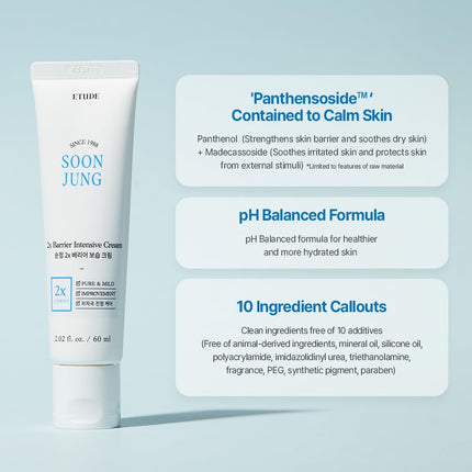 ETUDE Soonjung 2 X Barrier Intensive Cream