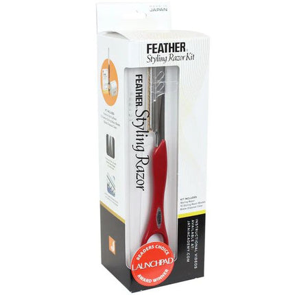 Feather Texturizing Styling Razor Kit - Red