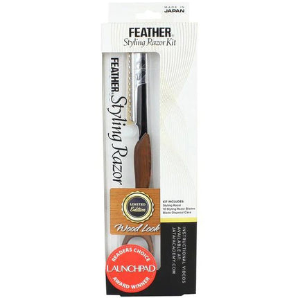Feather Wood Look Styling Razor Kit