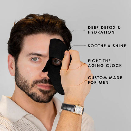 Forte Series Bamboo Charcoal Face Mask - Intense Hydrating & Detoxifying - 4 pack