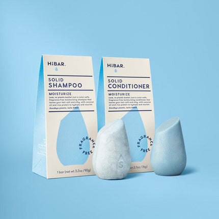 HiBar Fragrance-Free Moisturize Shampoo & Conditioner Set