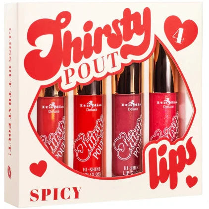 Italia Deluxe Thirsty Pout 4 Lips Set - Spicy Set