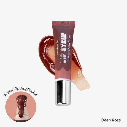 Kara Beauty Lip Syrup Moisturizing Peptide Therapy Deep Rose