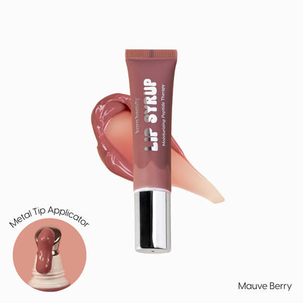 Kara Beauty Lip Syrup Moisturizing Peptide Therapy Mauve Berry