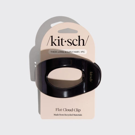 kitsch Black Flat Cloud Clip - Large