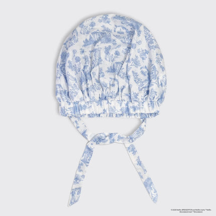 kitsch Bridgerton x Kitsch Breathable Satin Bonnet in Garden Toile