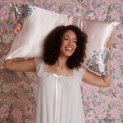 kitsch Bridgerton x Kitsch Satin Pillowcase in Wisteria - King