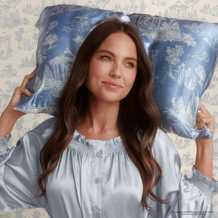 kitsch Bridgerton x Kitsch Satin Pillowcase in Garden Toile