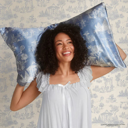 kitsch Bridgerton x Kitsch Satin Pillowcase in Garden Toile - King