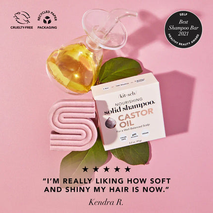 kitsch Castor Oil Shampoo and Conditioner Set for Dull & Dry Hair