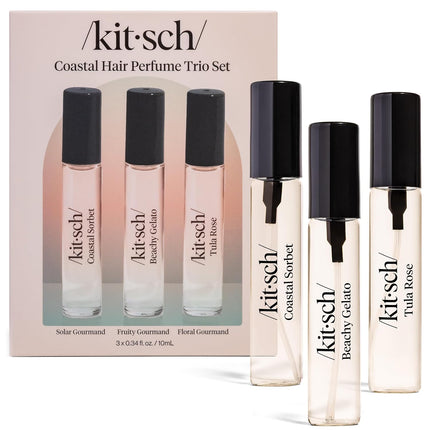 kitsch Coastal Hair Perfume Trio Set - Tula Rose, Beachy Gelato, Coastal Sorbet