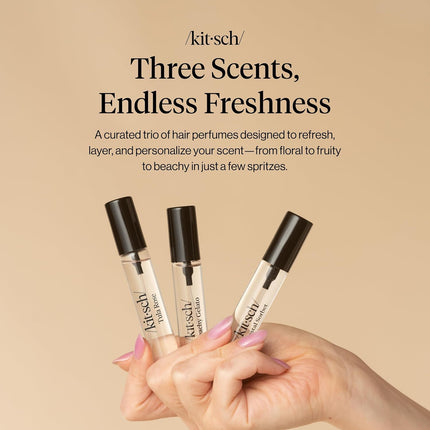 kitsch Coastal Hair Perfume Trio Set - Tula Rose, Beachy Gelato, Coastal Sorbet