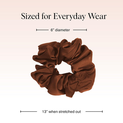 kitsch Cream & Camel Oversized Scrunchies
