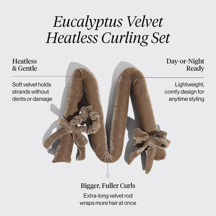 kitsch Eucalyptus Velvet XL Heatless Curling Set