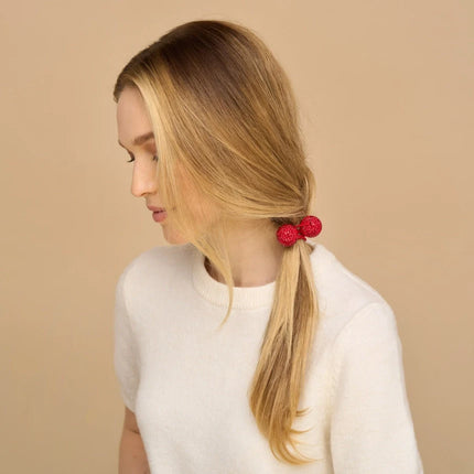 kitsch Red & Pink Bubble Hair Ties