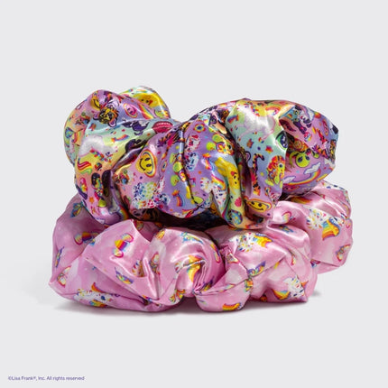 kitsch Lisa Frank X Kitsch Pillow Scrunchies® in Satin in the Fantastic World of Lisa Frank