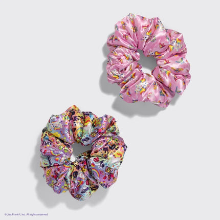 kitsch Lisa Frank X Kitsch Pillow Scrunchies® in Satin in the Fantastic World of Lisa Frank