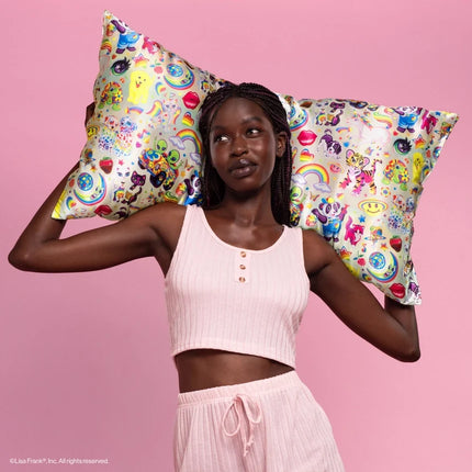 kitsch Lisa Frank x Kitsch Satin Pillowcase in The Fantastic World of Lisa Frank