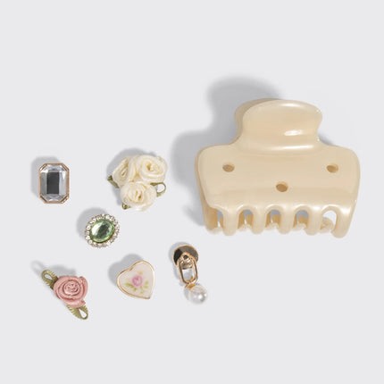 kitsch KitschPop™️ Cloud Clip & Charms in Pearlized Cream