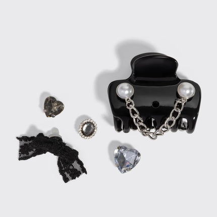 kitsch KitschPop™️ Cloud Clip & Charms in Vintage Black