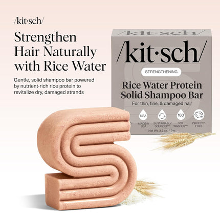 kitsch Rice Water Shampoo Bar For Hair Growth