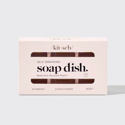 kitsch Self-Draining Soap Dish - Terracotta