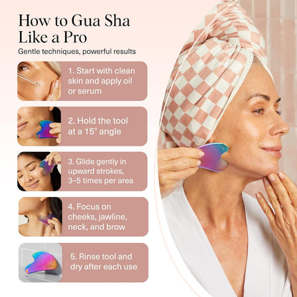 kitsch Stainless Steel Gua Sha - Iridescent