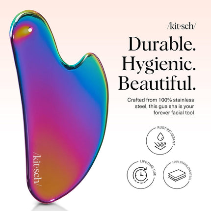 kitsch Stainless Steel Gua Sha - Iridescent