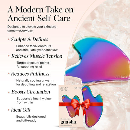 kitsch Stainless Steel Gua Sha - Iridescent