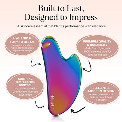 kitsch Stainless Steel Gua Sha - Iridescent