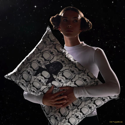 kitsch Star Wars™ & Kitsch Satin Pillowcase in Darth Vader & Stormtroopers