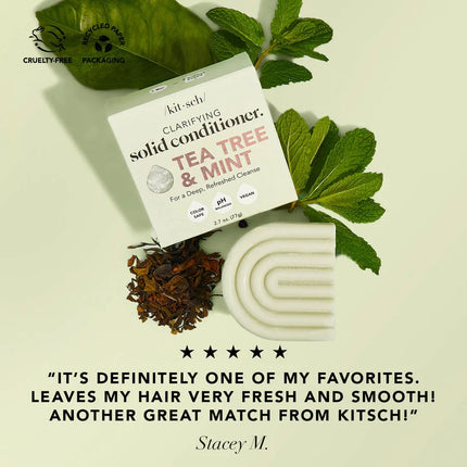 kitsch Tea Tree Shampoo and Conditioner Set – Anti Dandruff