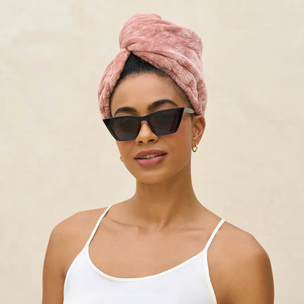 kitsch Terracotta Plush Microfiber Hair Towel Turban (Copy)