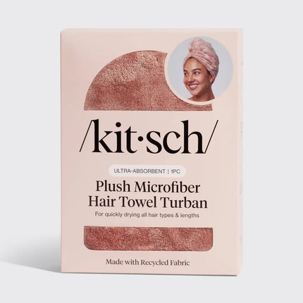 kitsch Terracotta Plush Microfiber Hair Towel Turban (Copy)