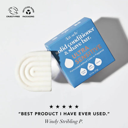kitsch 2-in-1 Ultra Sensitive Shampoo Bar & Body Wash + Conditioner Bar & Shaving Soap
