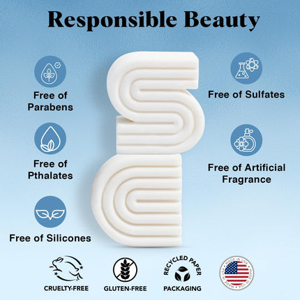 kitsch 2-in-1 Ultra Sensitive Shampoo Bar & Body Wash + Conditioner Bar & Shaving Soap