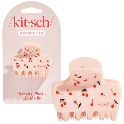 kitsch Cherry Print Cloud Claw Clip - Medium