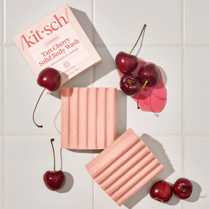 kitsch Cleansing Tart Cherry Solid Body Wash