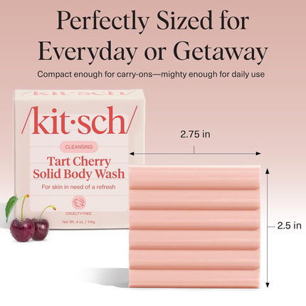 kitsch Cleansing Tart Cherry Solid Body Wash