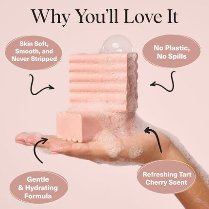 kitsch Cleansing Tart Cherry Solid Body Wash